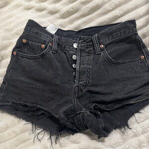 Levi's Black Jean Shorts